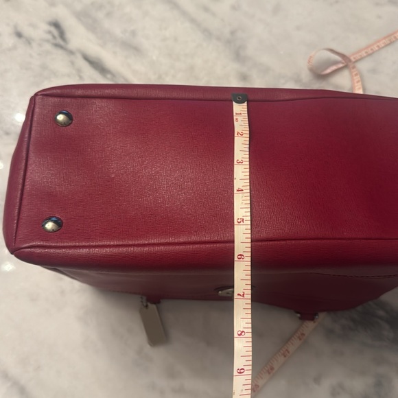 Coach tote deep red like new condition - Picture 14 of 14